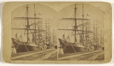 Wharf, Pensacola, Florida; John A. Walker, American, active 1880s - 1910s, 1880 - 1890; Albumen silver print