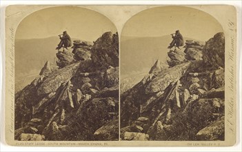 Flag Staff Ledge - South Mountain - Mauch Chunk, Pa. On Leh. Valley R.R; L. E. Walker, American, 1826 - 1916, active Warsaw