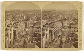 Philadelphia - East - From Colosseum; L. E. Walker, American, 1826 - 1916, active Warsaw, New York, about 1870; Albumen silver