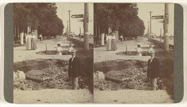 Colonial Beach, Va. The effect of the great cloud burst of Aug. 30 1906; Hanson E. Weaver, American, active 1860s - 1870s