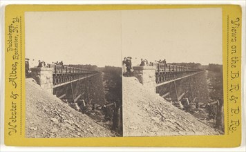 View on the B.R. & P. Railroad; Webster & Albee; about 1891; Albumen silver print