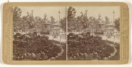 Public Park, Hornellsville, N.Y; Webster & Albee; 1880s; Gelatin silver print