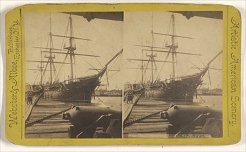 United States Ship Colorado, New York Harbor; Webster & Albee; 1880s; Albumen silver print