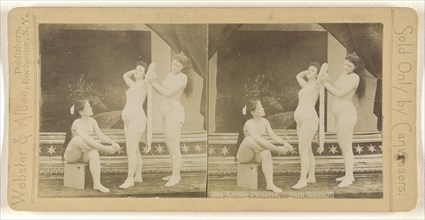 Living Pictures,  Bath Scene.; Webster & Albee; about 1893; Gelatin silver print