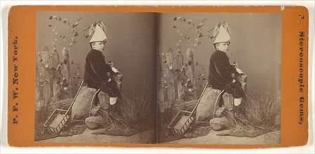 Playing Postillion; Peter F. Weil, American, active New York, New York 1860s - 1870s, about 1865 - 1870; Albumen silver print
