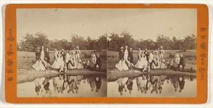 On the mirror pond; Peter F. Weil, American, active New York, New York 1860s - 1870s, about 1865 - 1870; Albumen silver print
