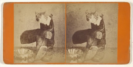 Puss in boots; Attributed to Peter F. Weil, American, active New York, New York 1860s - 1870s, about 1865; Albumen silver print