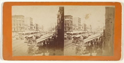 Bowery. New York; Attributed to Peter F. Weil, American, active New York, New York 1860s - 1870s, about 1865; Albumen silver