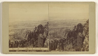 The Desert  from Manitou Heights; Charles Weitfle, American, 1836 - after 1884, about 1880; Albumen silver print