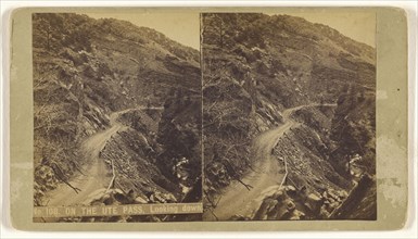 On the Ute Pass, Looking down; Charles Weitfle, American, 1836 - after 1884, about 1880; Albumen silver print