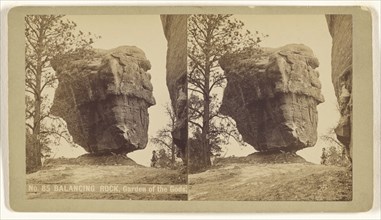 Balancing Rock, Garden of the Gods; Charles Weitfle, American, 1836 - after 1884, about 1880; Albumen silver print