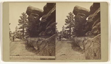 Near Balancing Rock, Garden of Gods; Charles Weitfle, American, 1836 - after 1884, about 1880; Albumen silver print