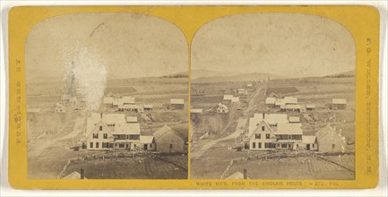 White Mt's. from the Sinclair House; Franklin G. Weller, American, 1833 - 1877, about 1875; Albumen silver print