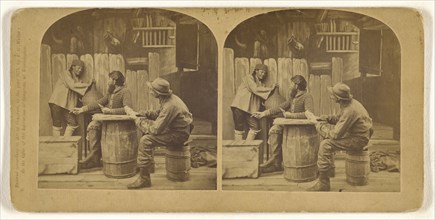 The Game it was Euchre; Franklin G. Weller, American, 1833 - 1877, 1871; Albumen silver print