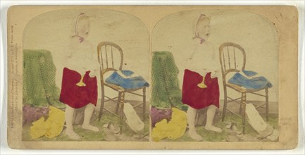 Good Night; Franklin G. Weller, American, 1833 - 1877, 1872; Hand-colored Albumen silver print