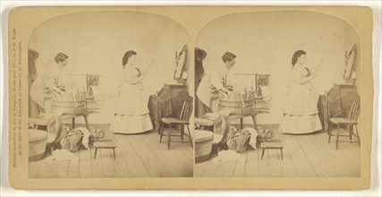 Woman's Rights; The Rehearsal; Franklin G. Weller, American, 1833 - 1877, 1872; Albumen silver print