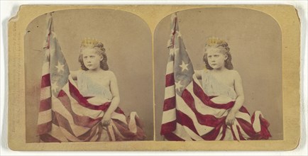 Columbia; Franklin G. Weller, American, 1833 - 1877, 1873; Hand-colored Albumen silver print