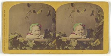 Happy Thoughts; Franklin G. Weller, American, 1833 - 1877, 1871; Hand-colored Albumen silver print