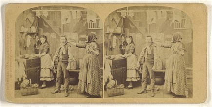 A Sudden Storm; Franklin G. Weller, American, 1833 - 1877, 1872; Albumen silver print