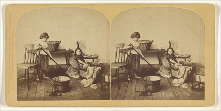 Washing Day; Franklin G. Weller, American, 1833 - 1877, 1871; Albumen silver print