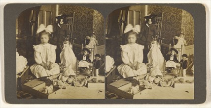 M.E. Wendt and her toys. Dec. 1903. 396 Clinton Ave. Albany, N.Y; Julius M. Wendt, American, active 1900s - 1910s, December