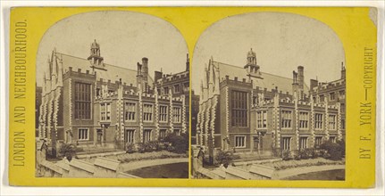Middle Temple Hall; Frederick York, British, 1823 - 1903, 1865 - 1875; Albumen silver print