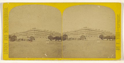 Hampton Court Palace, from South East; Frederick York, British, 1823 - 1903, 1865 - 1875; Albumen silver print