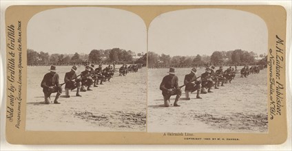 A Skirmish Line; M.H. Zahner, American, active 1880s - 1890s, 1898; Gelatin silver print