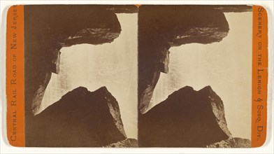 Looking through the Spray. Glen Onoko; James Zellner, American, active Pennsylvania 1870s - 1880s, about 1875; Albumen silver