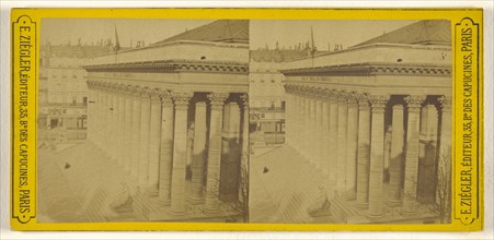 Bourse,  Paris; E. Ziégler, French, active 1870s, about 1875; Albumen silver print