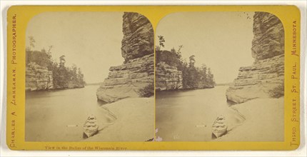 View in the Dalles of the Wisconsin River; Charles A. Zimmerman, American, born France, 1844 - 1909, 1870 - 1880; Albumen