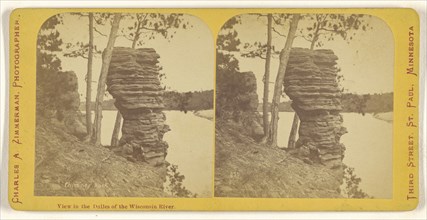 Chimney Rock. View in the Dalles of the Wisconsin River; Charles A. Zimmerman, American, born France, 1844 - 1909, 1870 - 1880