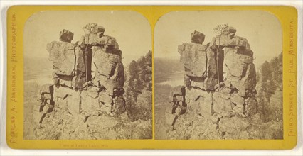 View at Devils Lake, Wis; Charles A. Zimmerman, American, born France, 1844 - 1909, 1870 - 1880; Albumen silver print
