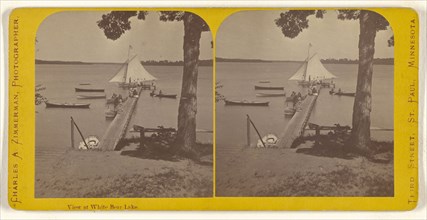 View at White Bear Lake; Charles A. Zimmerman, American, born France, 1844 - 1909, 1870 - 1880; Albumen silver print