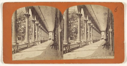 Congress Hall Piazza; about 1860; Albumen silver print