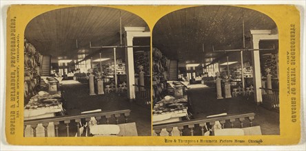 Rice & Thompson's Mammoth Picture House, Chicago; Copelin & Melander; 1870s; Albumen silver print
