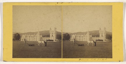 Balmoral Castle from the S; British; about 1865; Albumen silver print