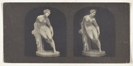 Optical illusion of a drawing of a sculpture; 1850s; Lithograph