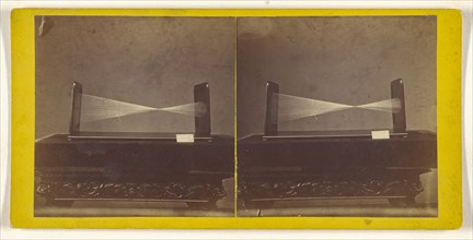 Model of a geometric shape; about 1860; Albumen silver print