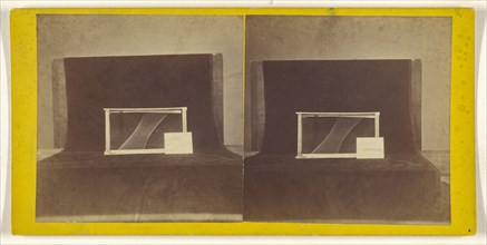 Model of a geometric shape; about 1860; Albumen silver print