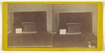 Model of a geometric shape; about 1860; Albumen silver print