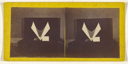 Model of a geometric shape; about 1860; Albumen silver print