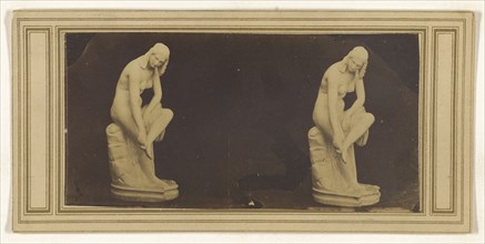 sculpture of a female nude; about 1865; Albumen silver print