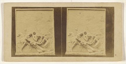 9 ee Station. Jesus tombe pour la 3 eme, French; about 1860; Albumen silver print