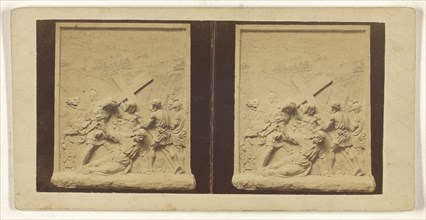 7 eme Station. Jesus tombe la 2 ee, French; about 1860; Albumen silver print