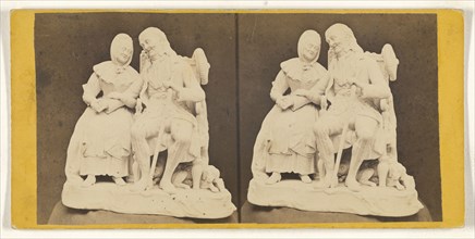 sculpture of an elderly couple; about 1860; Albumen silver print