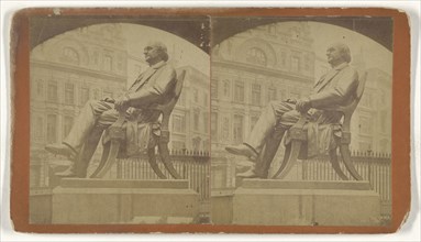 Peabody Statue; about 1865; Albumen silver print