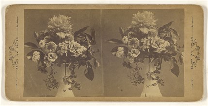 Flower arrangement; about 1870; Albumen silver print