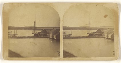Harbor scene; about 1870; Albumen silver print