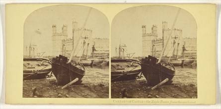 Carnarvon Castle - the Eagle Tower, from the southeast; British; about 1860; Albumen silver print